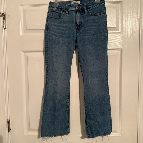 Madewell Denim - Madewell Flare Jeans in Classic Blue lady in last picture is 5’7 to give length